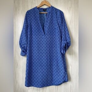 THE LIMITED Ashton Roll Sleeve Shirt Dress Blue SIZE M EUC